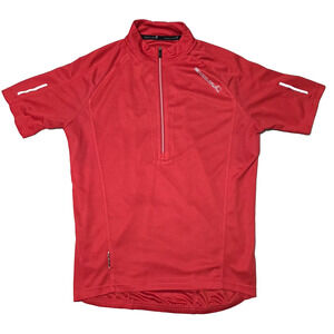 Endura Xtract Cycling Jersey Red Short Sleeve Men's Size Small Road Bike